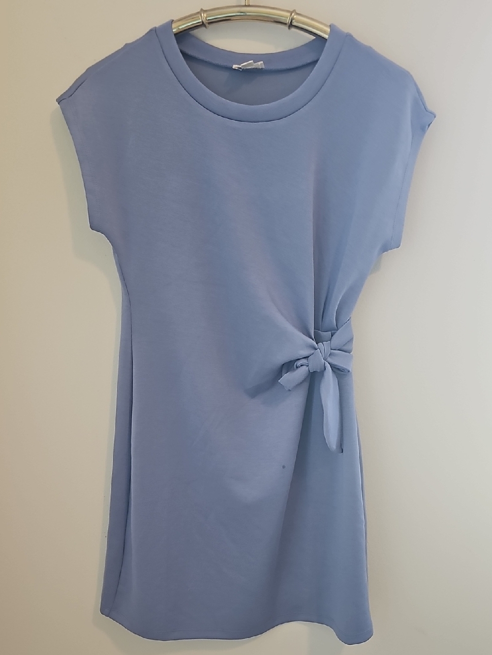Nicole Miller Women’s Slate Blue Side-Tie Casual‎ Dress. Size Small.